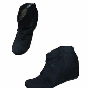 Express Boots - Black Boot Wedges Size 7